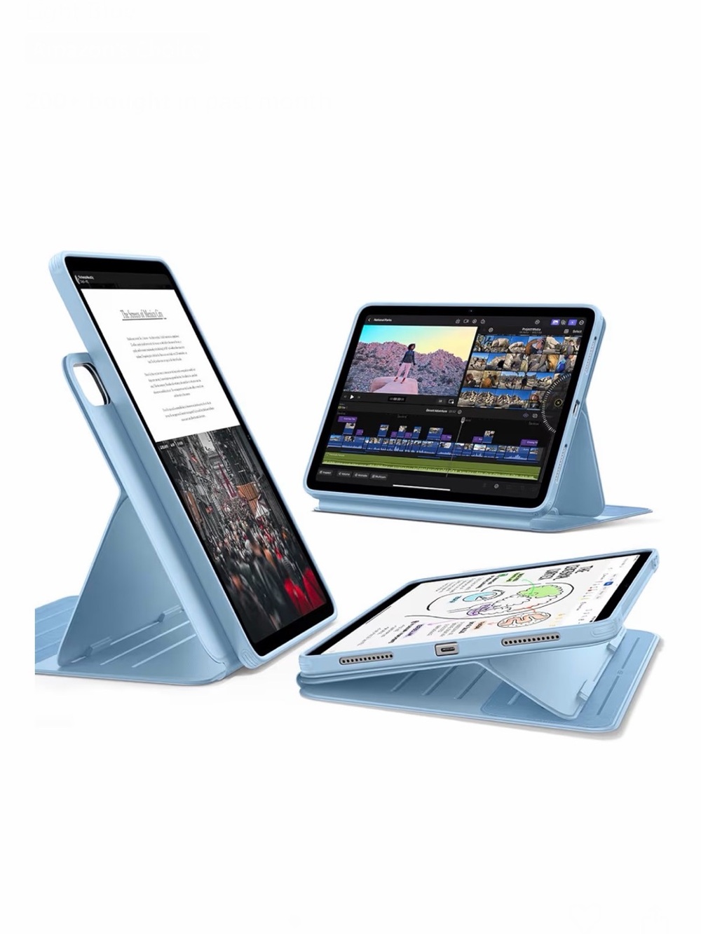 ESR iPad📱Air 11/10.9 ShiftSeriesMagnetic🧲AdjustablePortrait/LandscapeStand Case